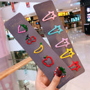 10/15 pcs/set girls cute cartoon animals fruit 5 cm hairpins mix-10 pcs