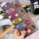 10/15 pcs/set girls cute cartoon animals fruit 5 cm hairpins cartoon fruit-15 pcs