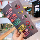 10/15 pcs/set girls cute cartoon animals fruit 5 cm hairpins fruit cartoon-15 pcs