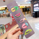 10/15 pcs/set girls cute cartoon animals fruit 5 cm hairpins