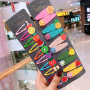 10/15 pcs/set girls cute cartoon animals fruit 5 cm hairpins