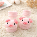 baby girl/boy socks floor non-slip cotton cartoon doll socks with bells