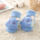 baby girl/boy socks floor non-slip cotton cartoon doll socks with bells