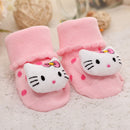 baby girl/boy socks floor non-slip cotton cartoon doll socks with bells