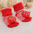baby girl/boy socks floor non-slip cotton cartoon doll socks with bells