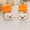 baby girl/boy socks floor non-slip cotton cartoon doll socks with bells