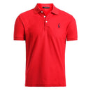 men's polo shirt mens casual deer embroidery cotton polo