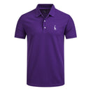 men's polo shirt mens casual deer embroidery cotton polo