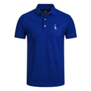 men's polo shirt mens casual deer embroidery cotton polo