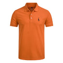 men's polo shirt mens casual deer embroidery cotton polo