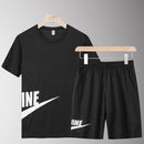 casual male tracksuit clothing summer men set fitness suit 2 piece set
