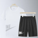 casual male tracksuit clothing summer men set fitness suit 2 piece set