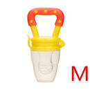 baby nipple fresh food nibbler baby pacifiers feeder kids fruit feeding nipple yellowm