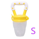 baby nipple fresh food nibbler baby pacifiers feeder kids fruit feeding nipple syellowish