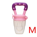 baby nipple fresh food nibbler baby pacifiers feeder kids fruit feeding nipple purplem
