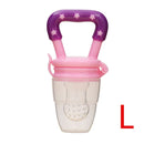 baby nipple fresh food nibbler baby pacifiers feeder kids fruit feeding nipple purplel