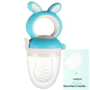 baby nipple fresh food nibbler baby pacifiers feeder kids fruit feeding nipple medium blue