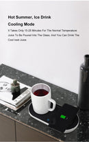 jb wireless qi-certified charging dock with mug warmer and drink cooler