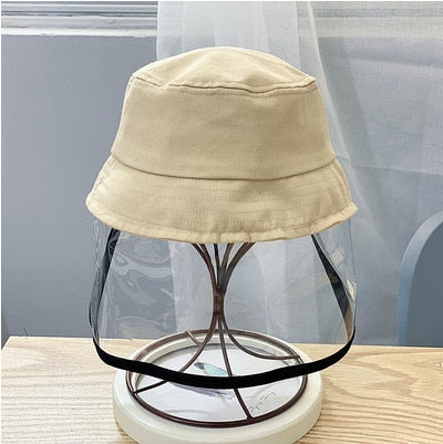 children anti-fog bucket hats unisex outdoor travel dustproof beige / kids