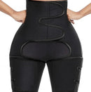 women sweat thigh trimmer high waist shaping thigh shaper
