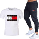 tommy hilfiger men's sport t-shirt, trousers and jogging suit.