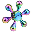 hand spinner edc fidget spinner metal rainbow spiner yellow