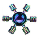 hand spinner edc fidget spinner metal rainbow spiner army green