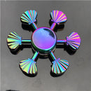 hand spinner edc fidget spinner metal rainbow spiner gray